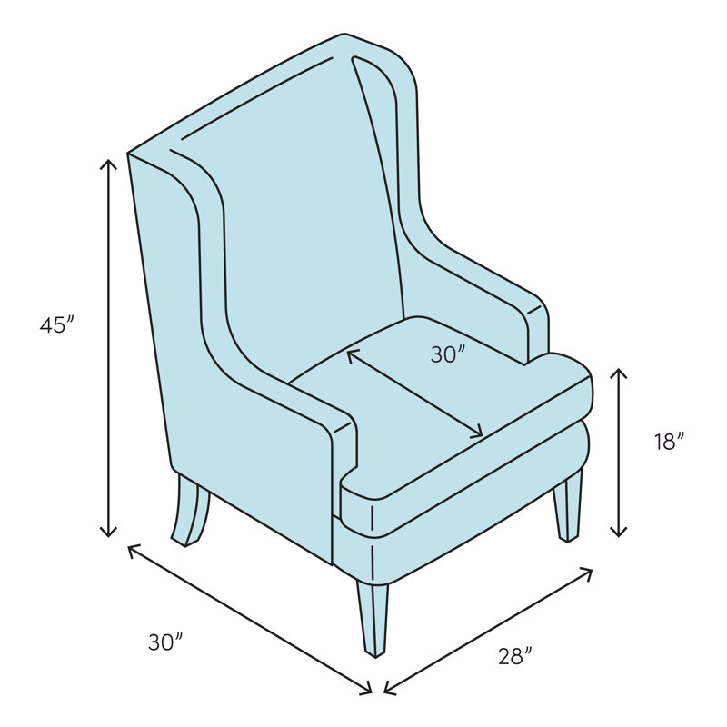 August Grove Getz Wingback Chair and Ottoman Wayfair